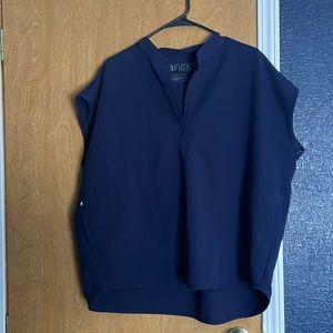 Figs rafaela navy top